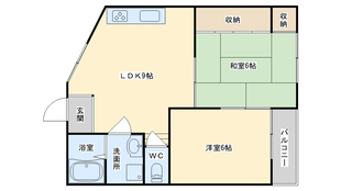 天神ハイツＡの物件間取画像